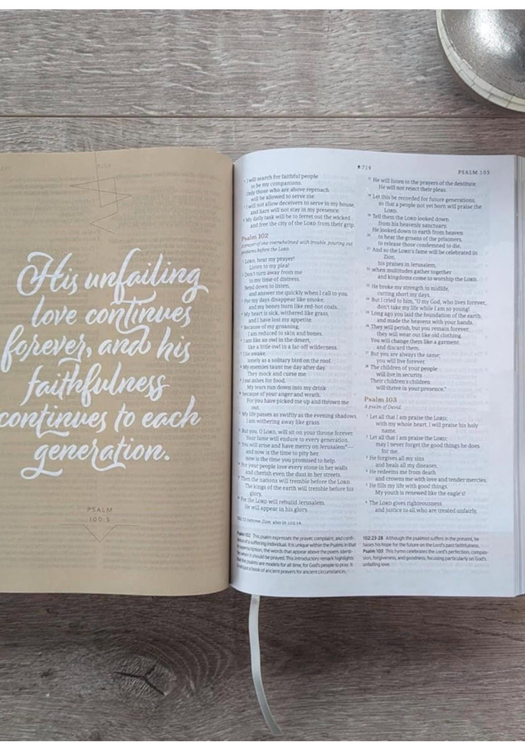 Personalized NLT Filament Bible - Gold LeatherSoft, Red Letter