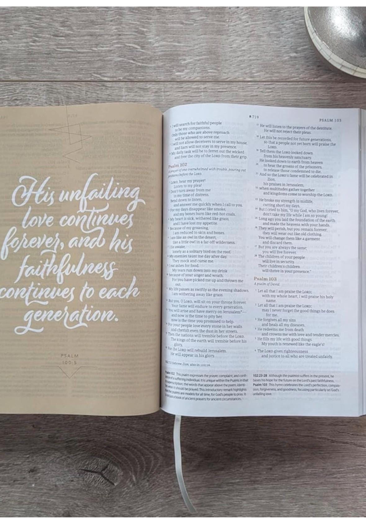Personalized NLT Filament Bible - Gold LeatherSoft, Red Letter