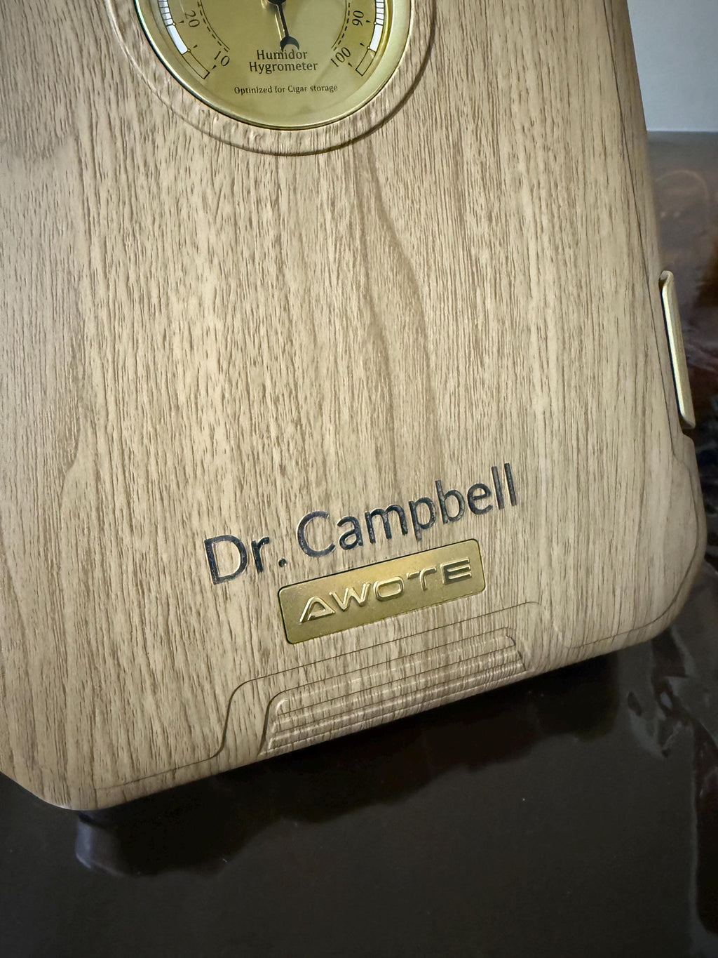 Personalized Men Travel Cigar Humidor Case