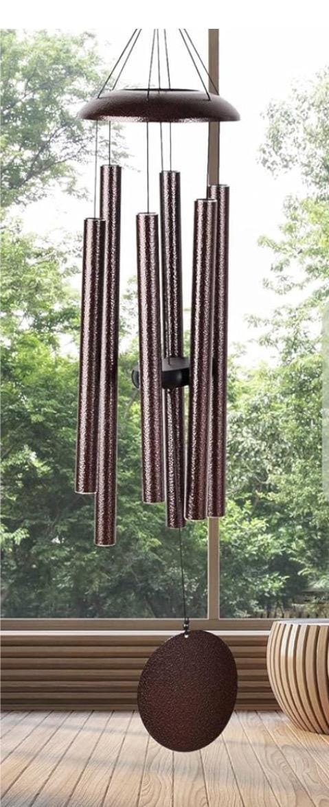 Campanillas de viento personalizadas - Campana de viento conmemorativa de 38 pulgadas con tono profundo y grabado personalizado