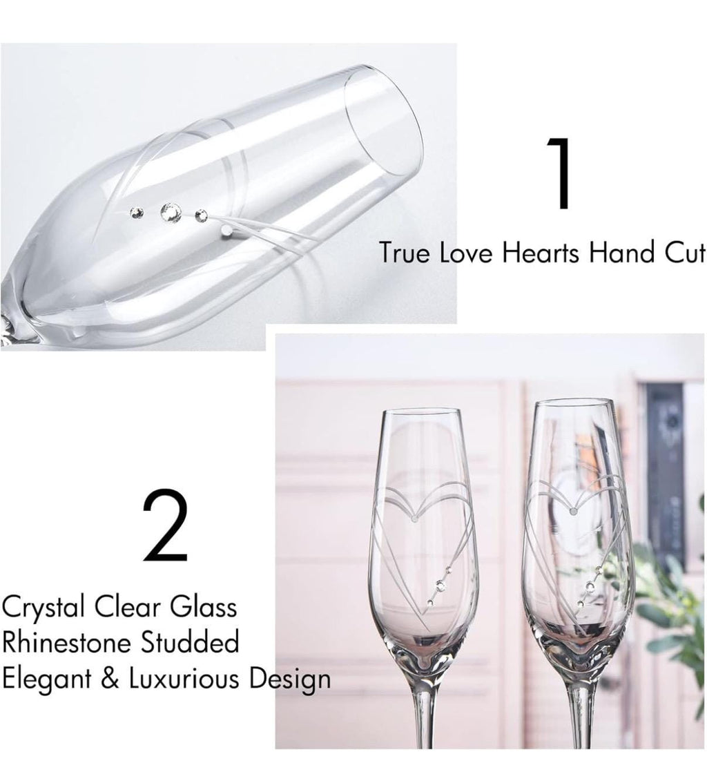 Copas de champán de boda