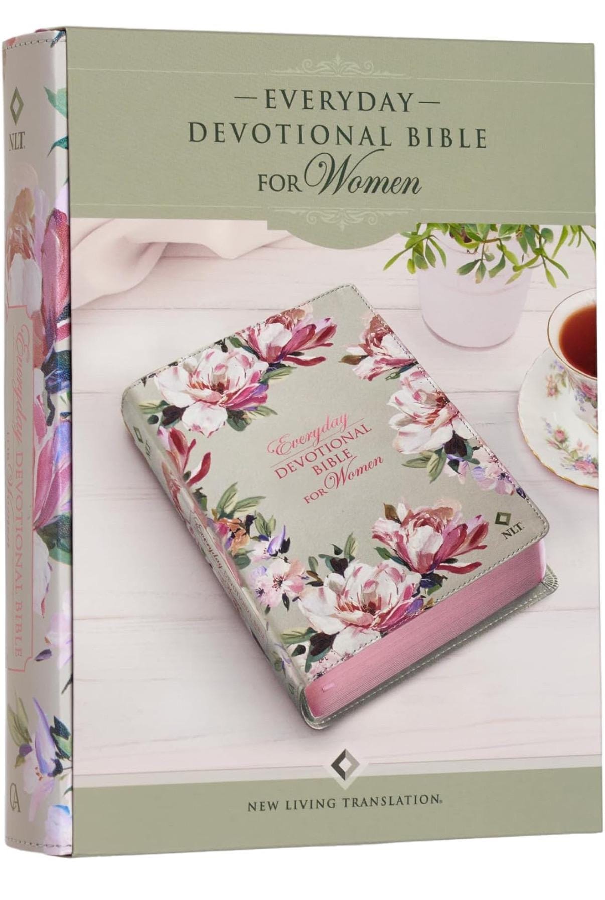 Biblia Sagrada NLT Personalizada, Diseño Floral, Biblia Devocional para Mujeres