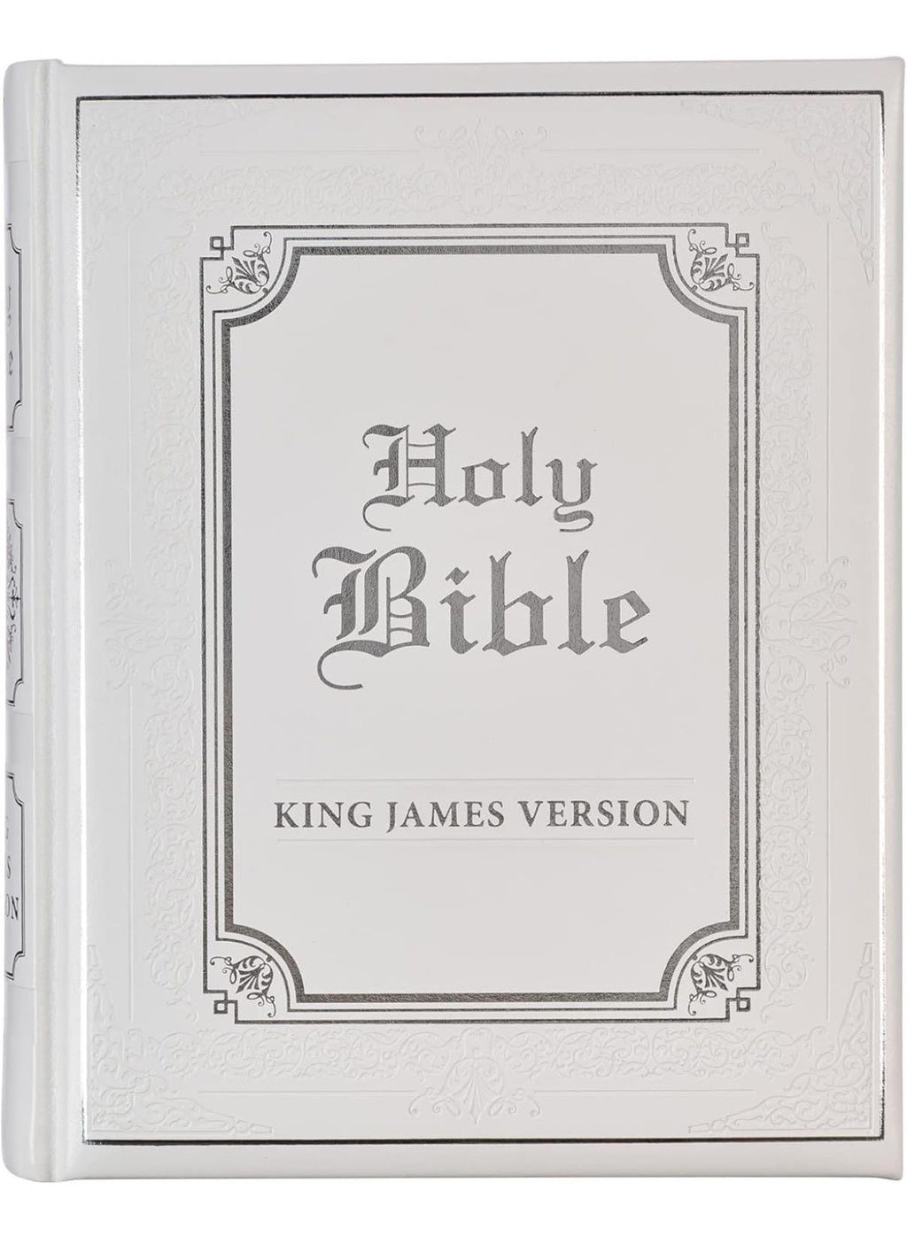Personalized KJV Family Bible - Large White Leather Heirloom