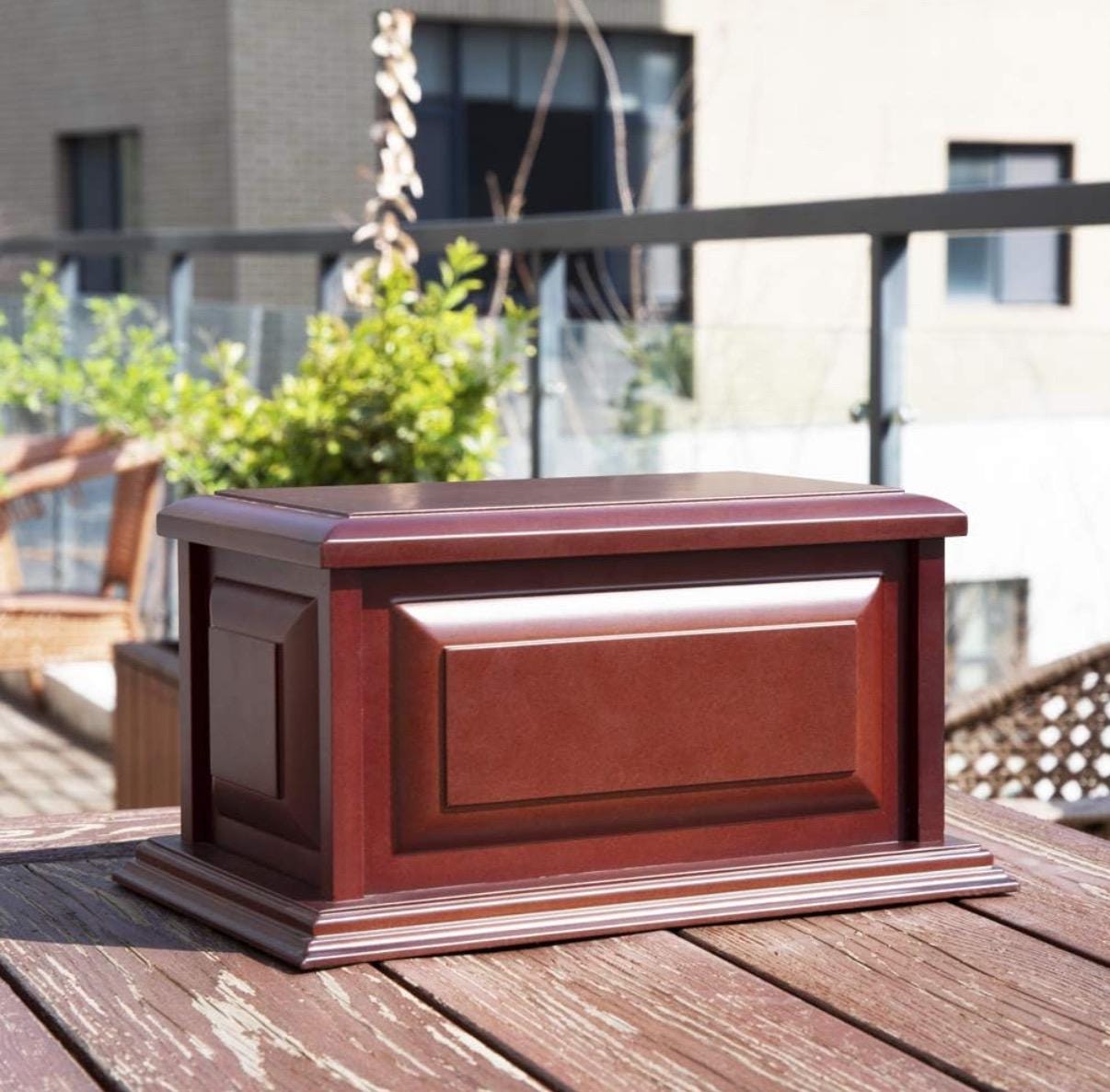 Urna de cremación personalizada - Madera de cerezo