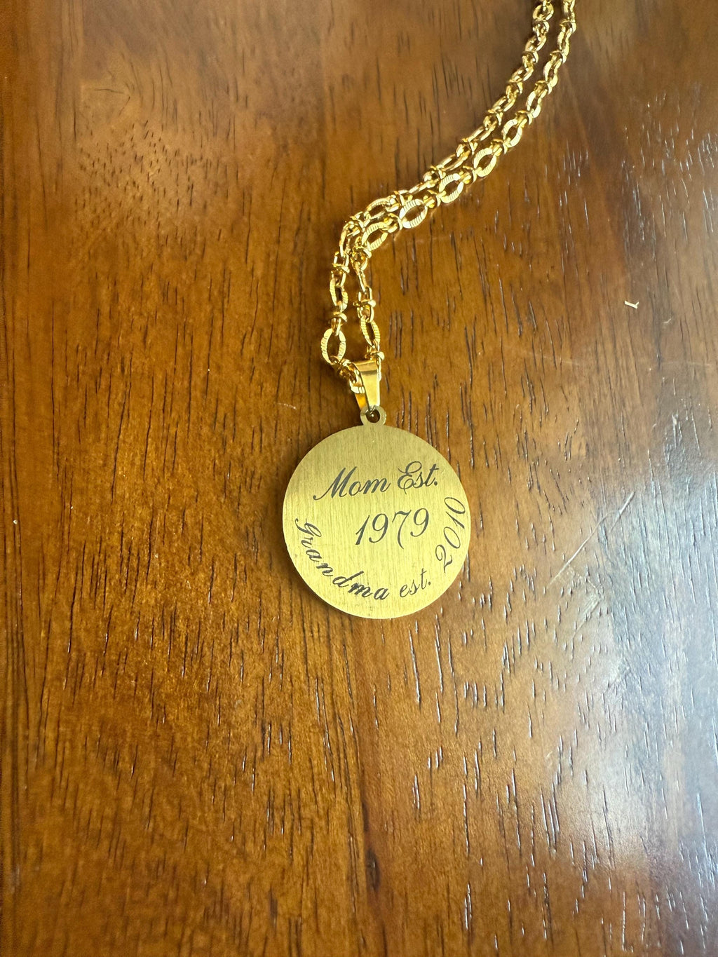 Colgante redondo personalizado
