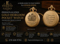 Personalized Gold Heirloom Pocket Watch