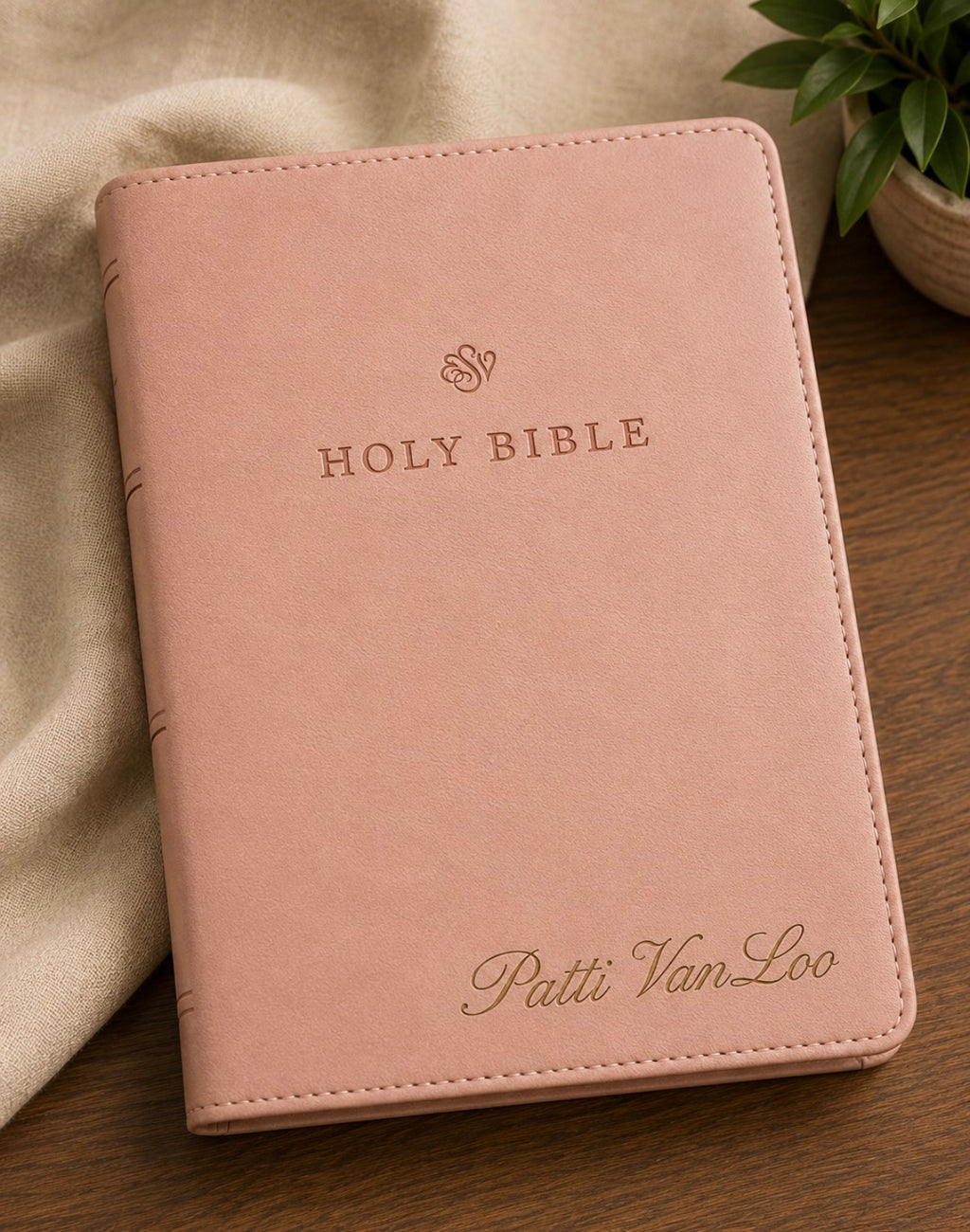 Biblia ESV de letra grande personalizada, tamaño personal, letra roja (TruTone, Rosa): Santa Biblia, English Standard Version 12pt