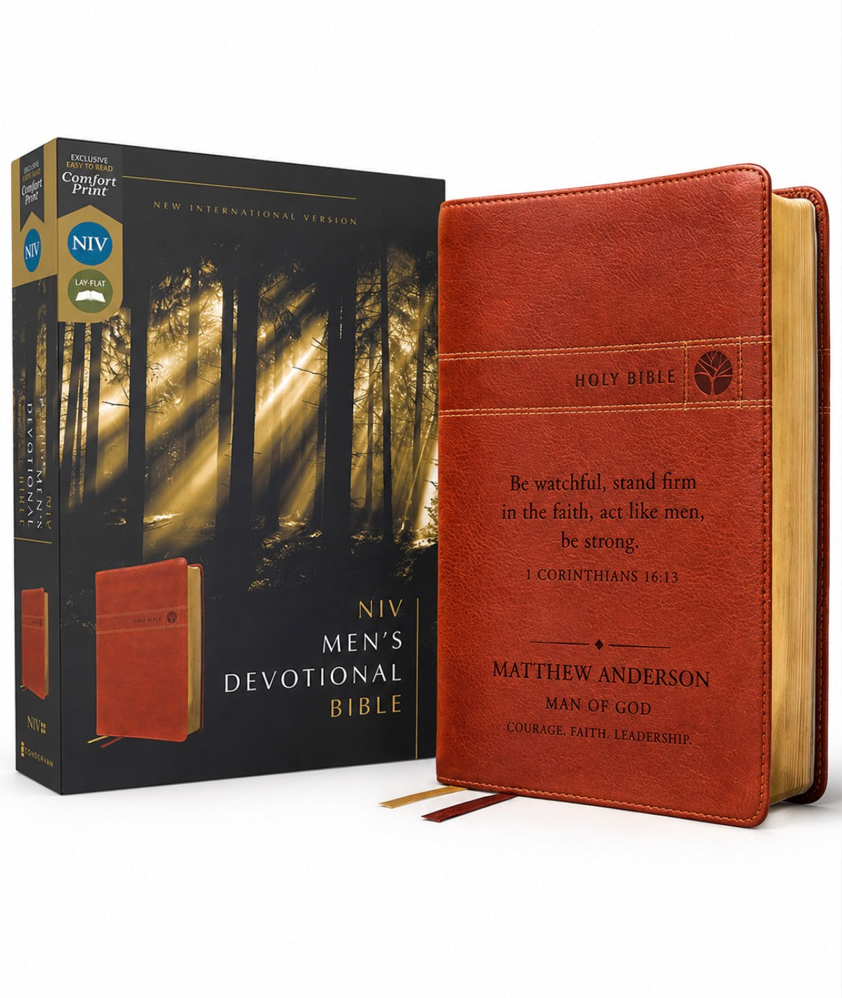 Biblia devocional para hombres, Biblia personalizada, Biblia de estudio para hombres