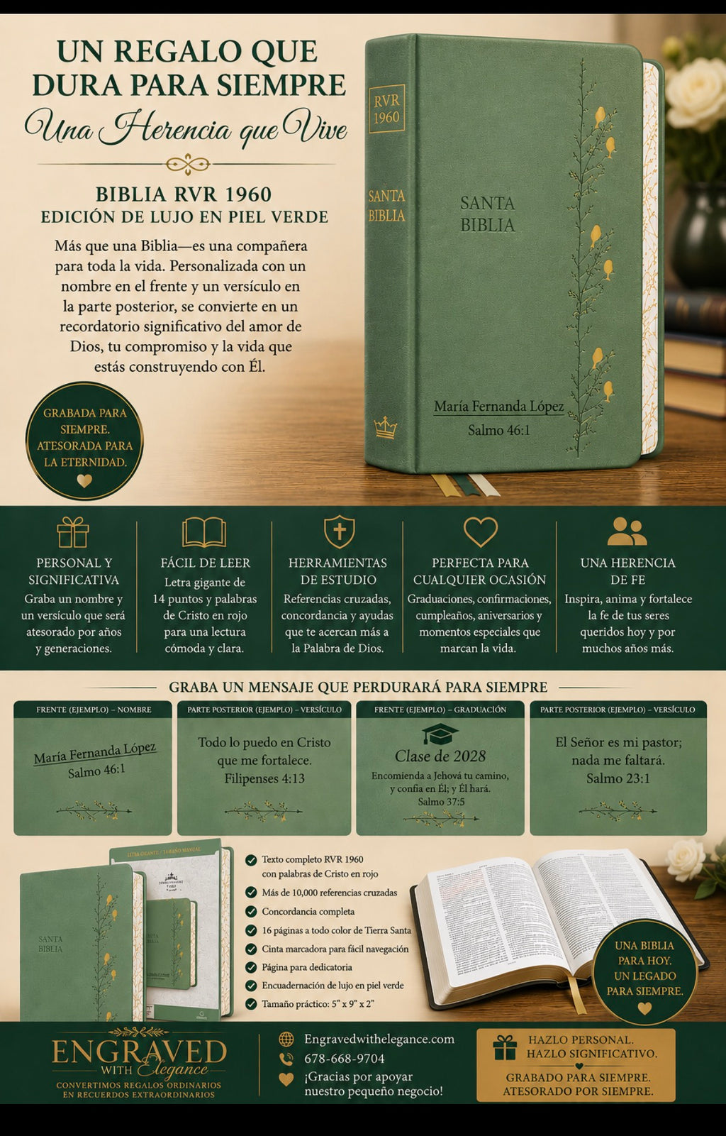 Biblia RVR 1960 Bible, Spanish Bible