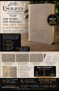 Personalized Jesus Bible ESV Edition - Stone LeatherSoft, Journaling