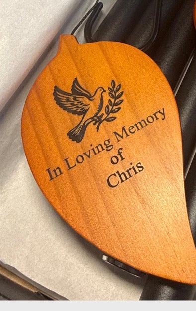 Campanas de Viento de Pésame Personalizadas, Regalo Conmemorativo de 38 pulgadas