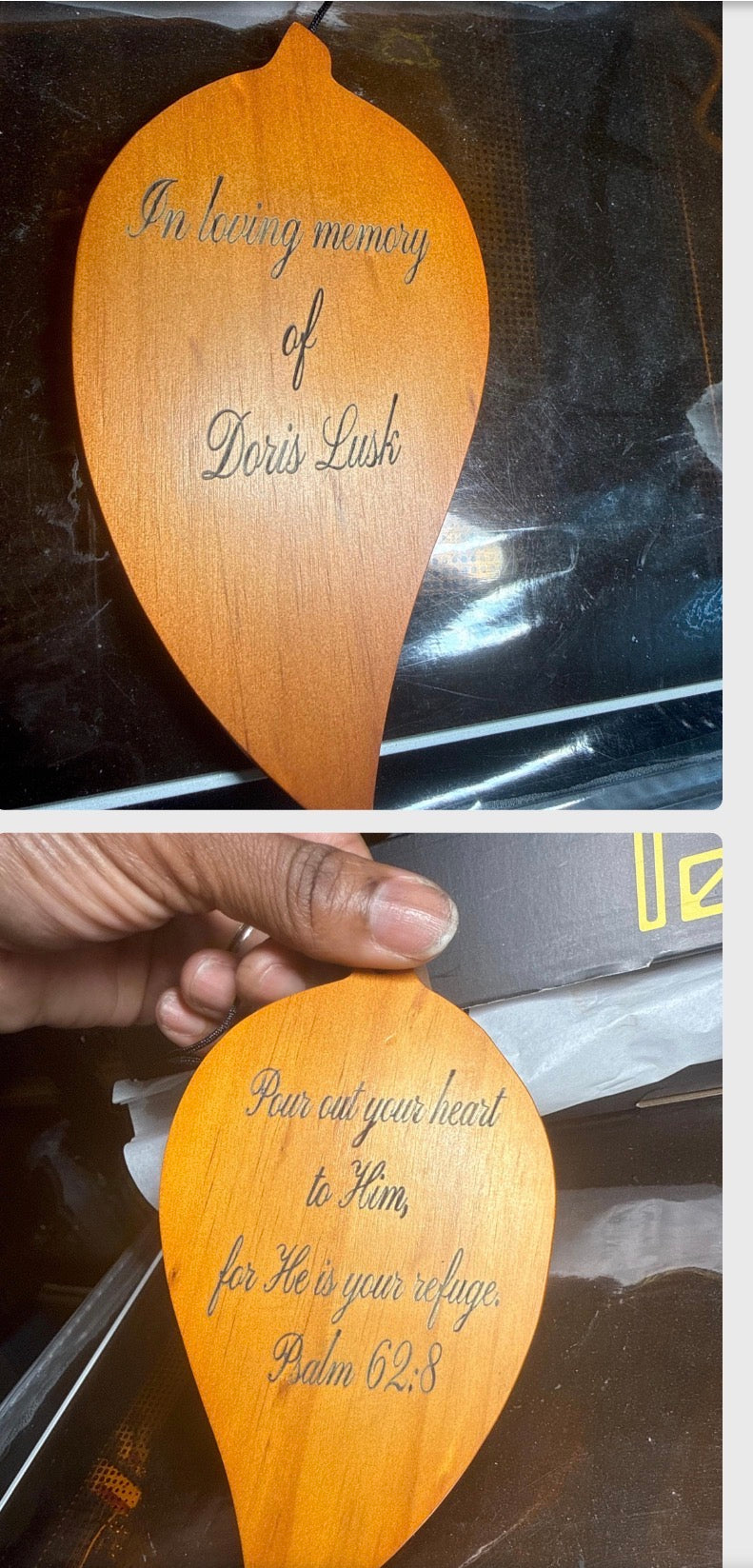 Campanas de Viento de Pésame Personalizadas, Regalo Conmemorativo de 38 pulgadas