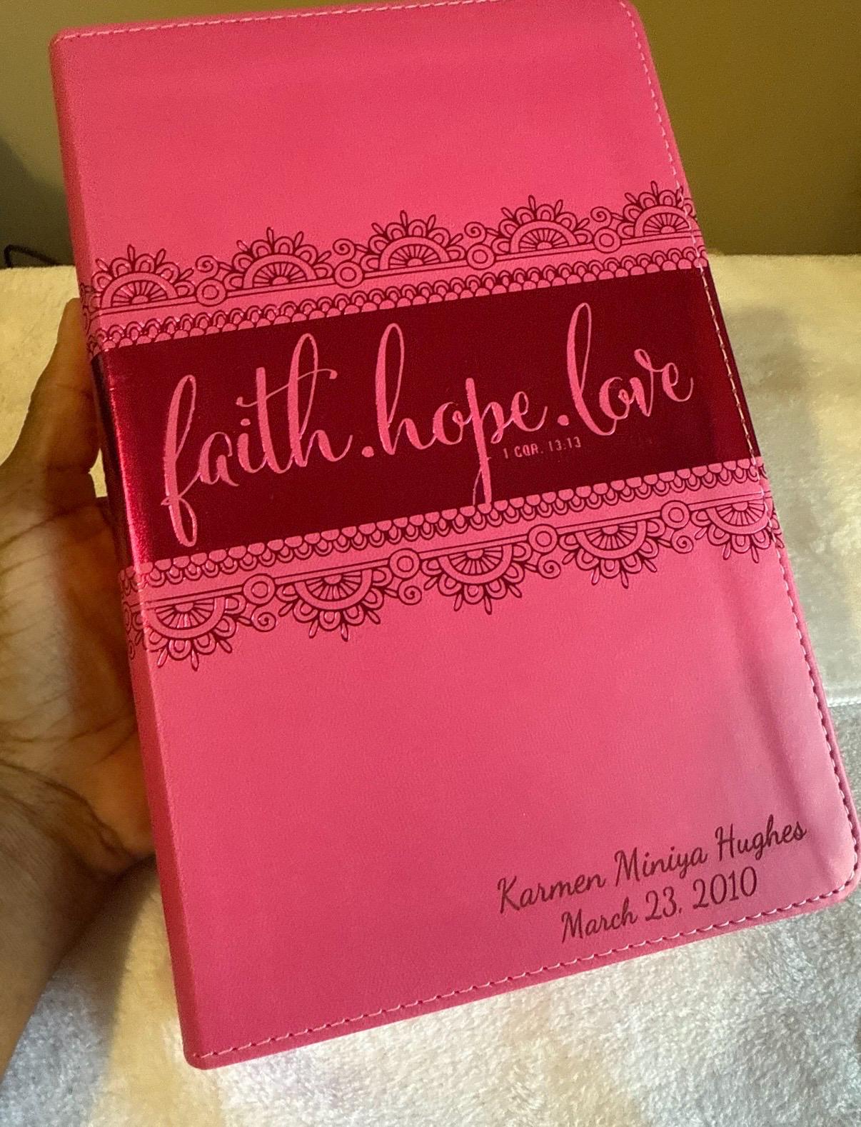 Personalized NIV Bible for Teen Girls - Pink LeatherSoft