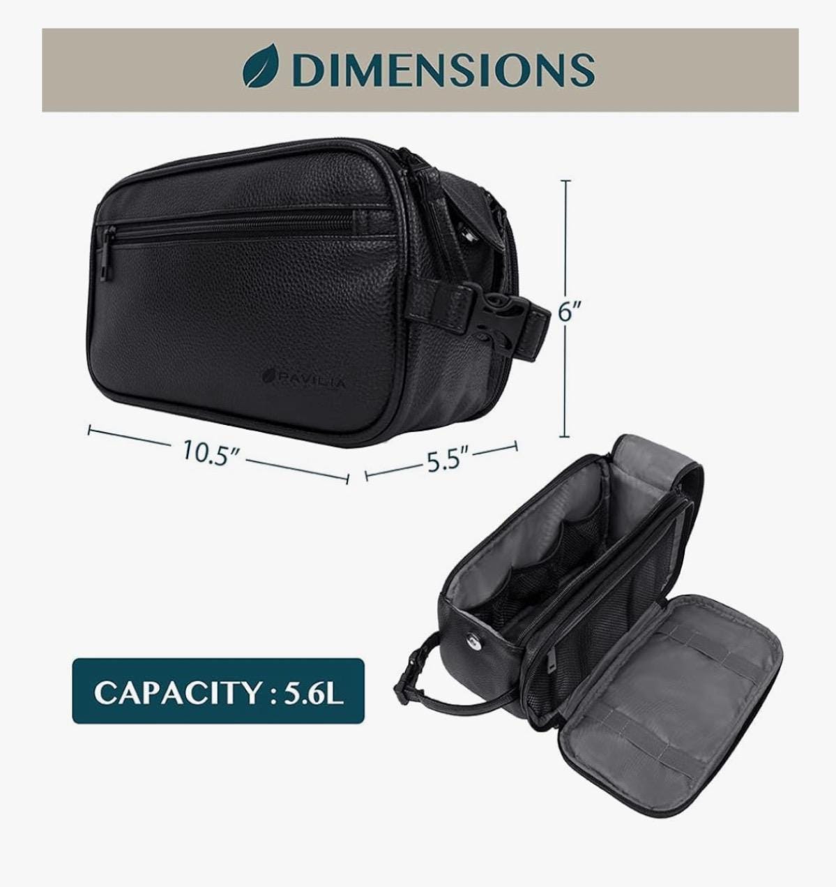 Neceser personalizado para hombre, kit de afeitado para viaje, neceser de viaje para hombre, artículos de aseo para el aseo personal, cuero PU