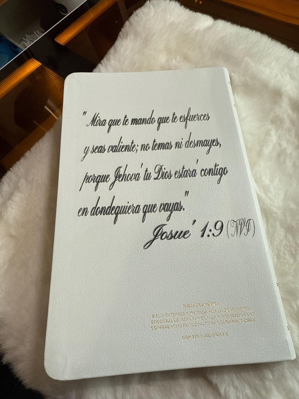 Personalized Biblia Catolica, Recycled Leather, Comfort Print (Spanish Edition)