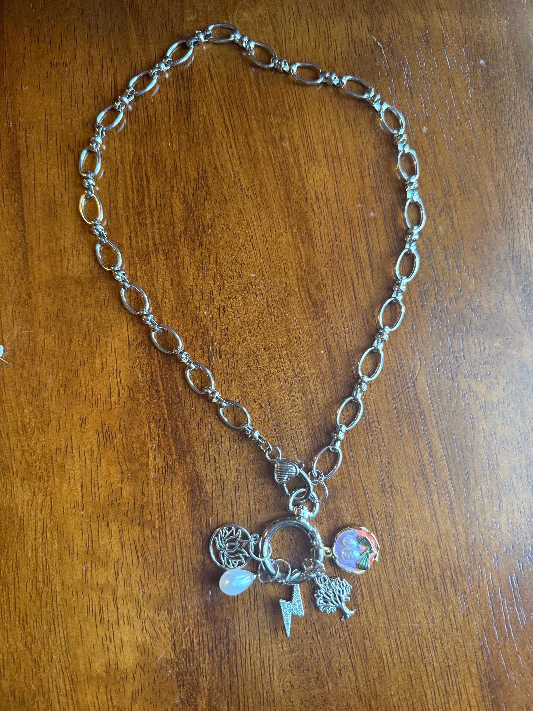 Carabiner  charm pendant Necklace