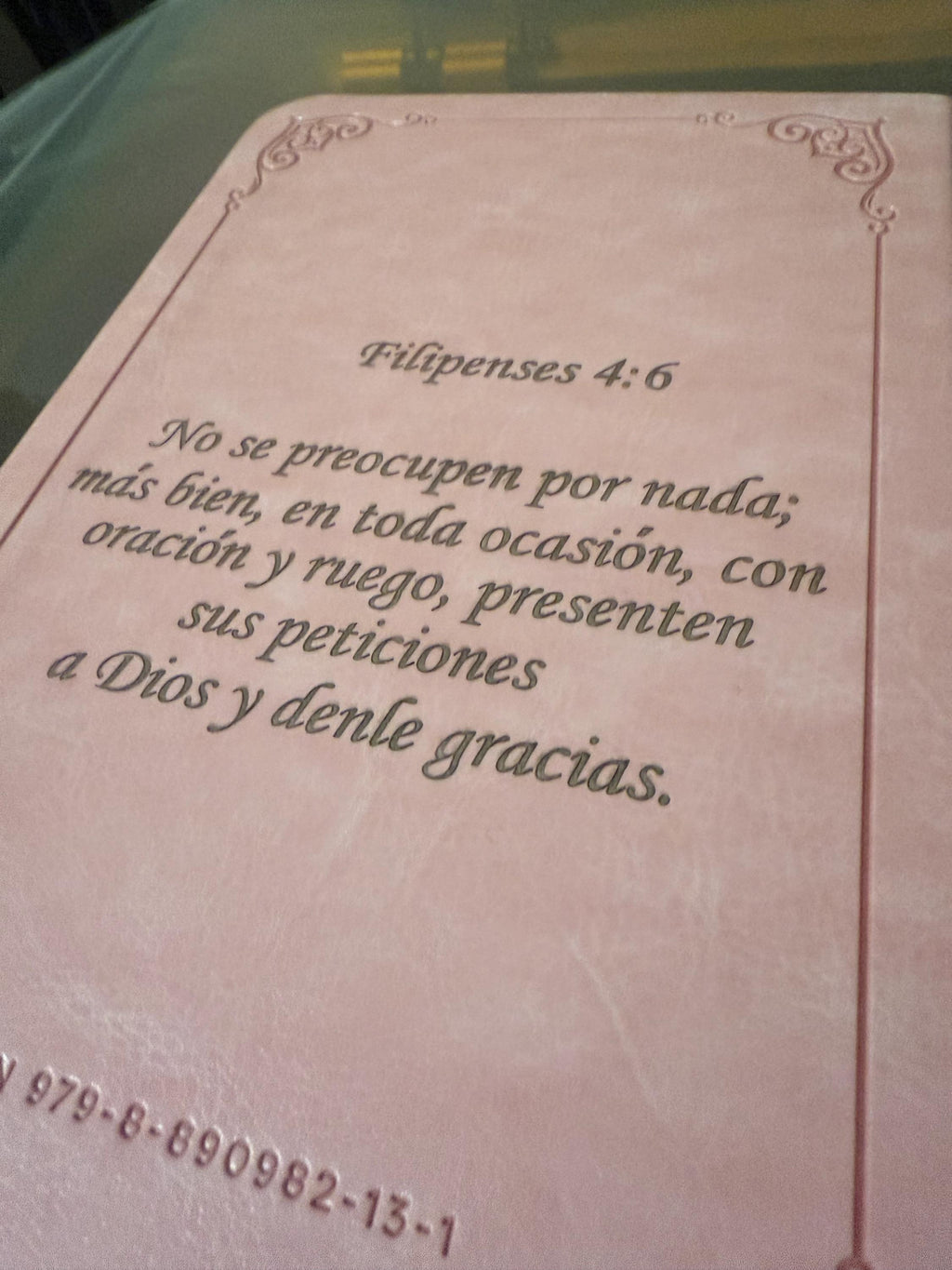 Personalized KJV Bible - Pearlescent Ivory Faux Leather with Laser Engraving