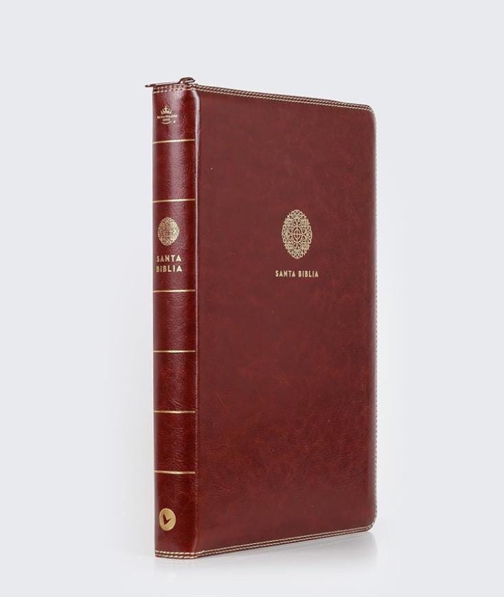 Personalized RVR60 Santa Biblia, Leathersoft Spanish Bible, Super Giant Print