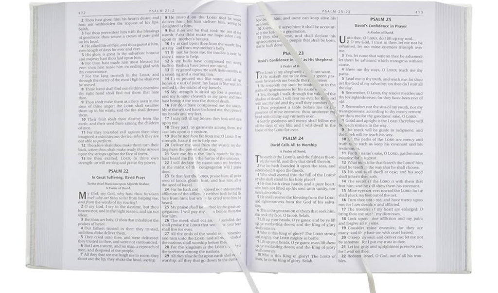 Personalized KJV Family Bible - Large White Leather Heirloom