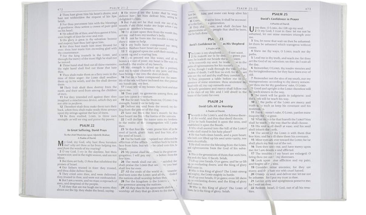 Personalized KJV Family Bible - Large White Leather Heirloom