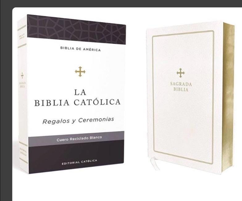 Personalized Biblia Catolica, Recycled Leather, Comfort Print (Spanish Edition)