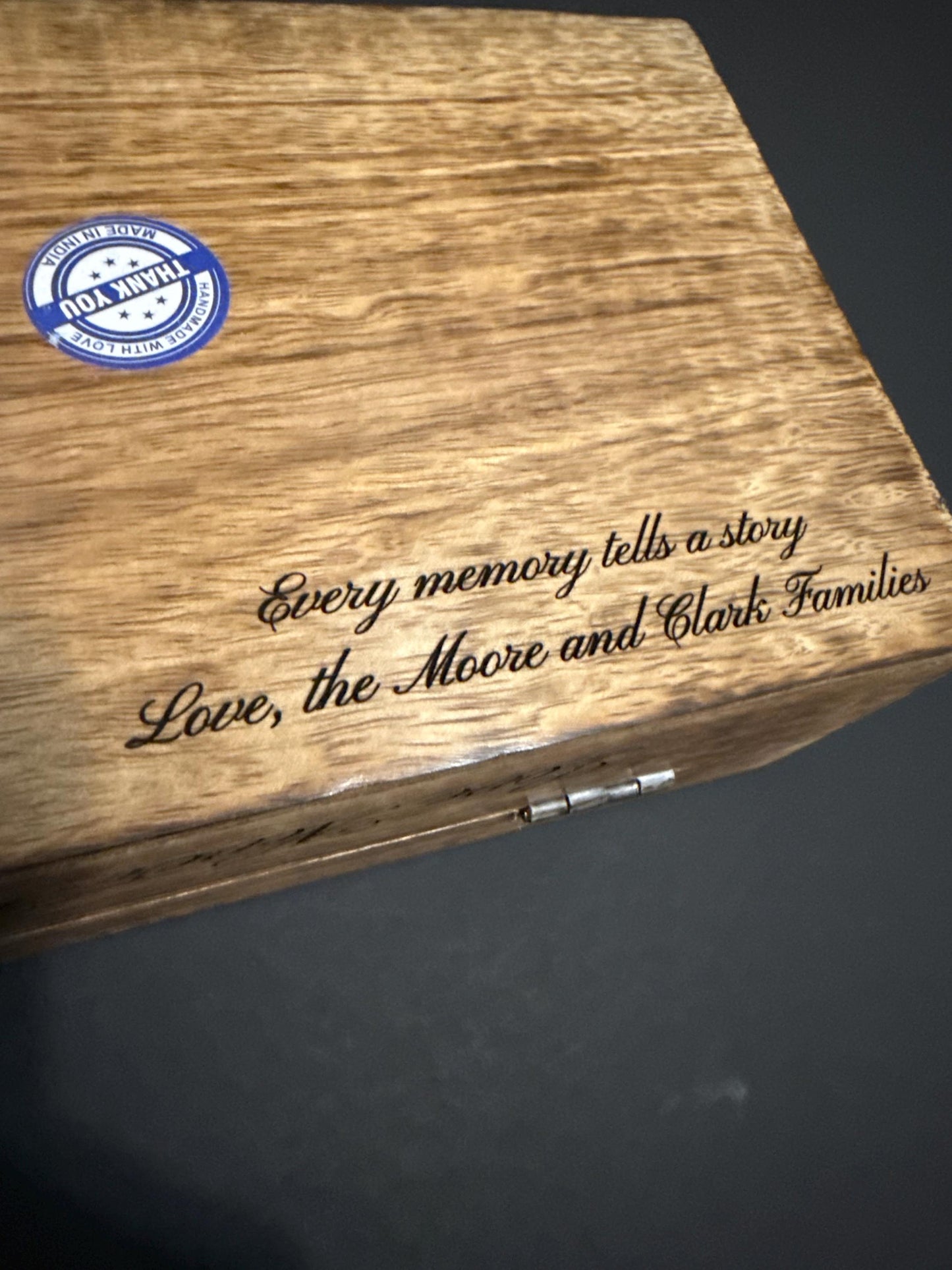 Personalized Mango Wood Tree of Life Engraving Beautifully Keepsake Box Jewellery Organiser Unique Gift Ideas for Men & Women