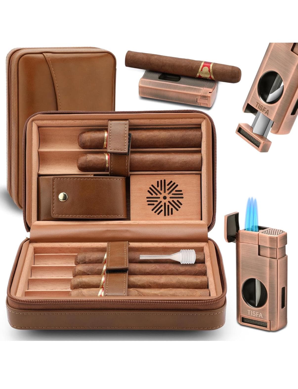 Personalized Travel Cigar Humidor