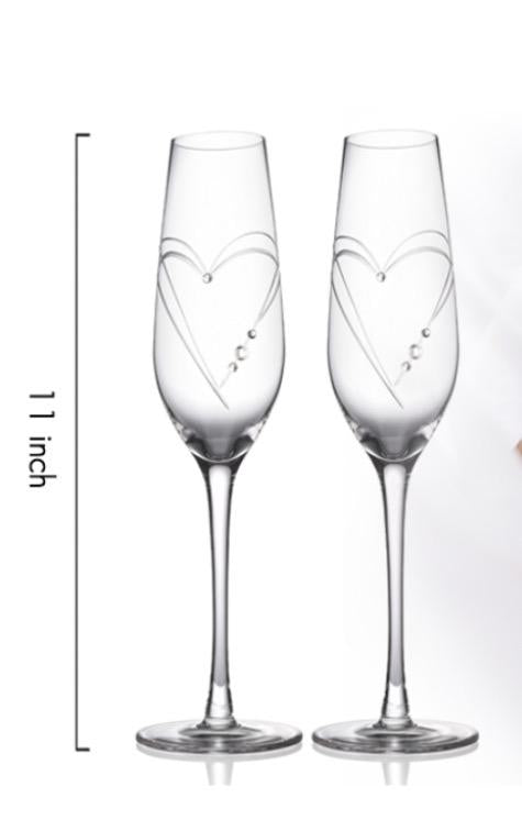 Copas de champán de boda