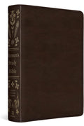 Biblia de estudio para mujeres ESV personalizada: cubierta TruTone marrón oscuro