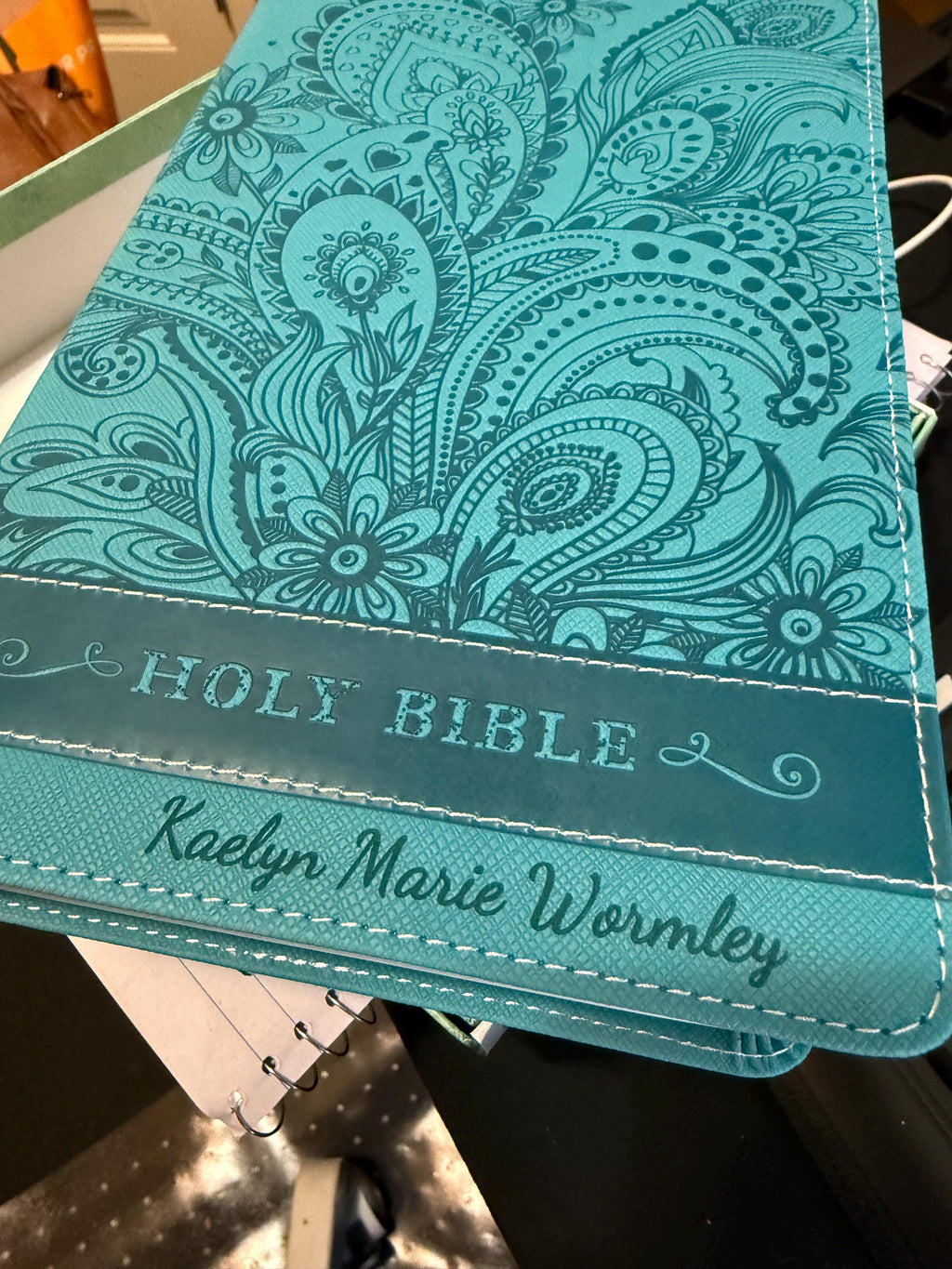 Personalized NIV Teen Girls Bible - Caribbean Blue, Ages 13-18