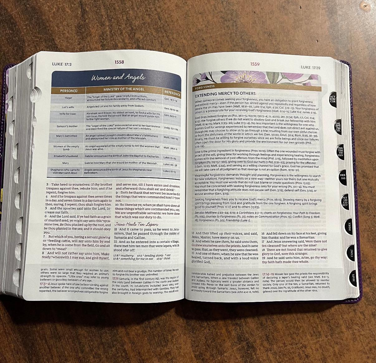 Personalized KJV Women Study Bible, leathersoft purple bible