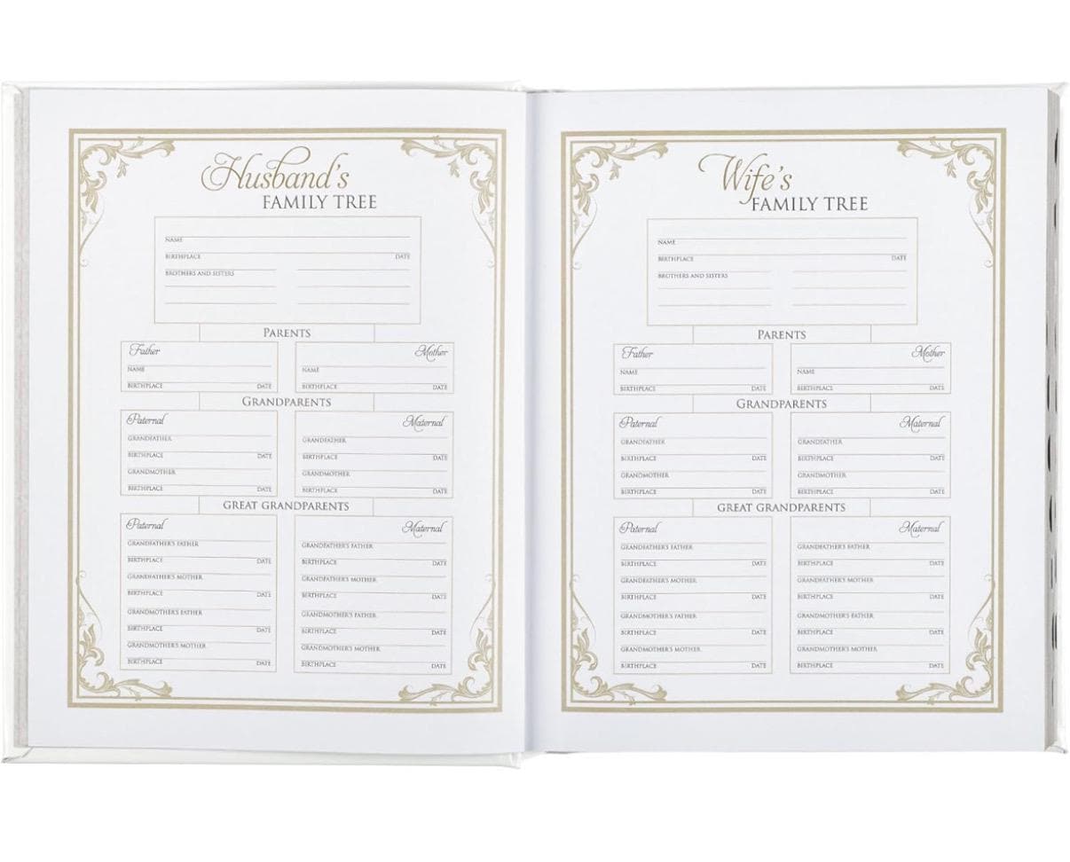 Personalize the family name and a verse. NLT Family Heritage Bible, Large Print Family Heirloom Devotional Bible for Study