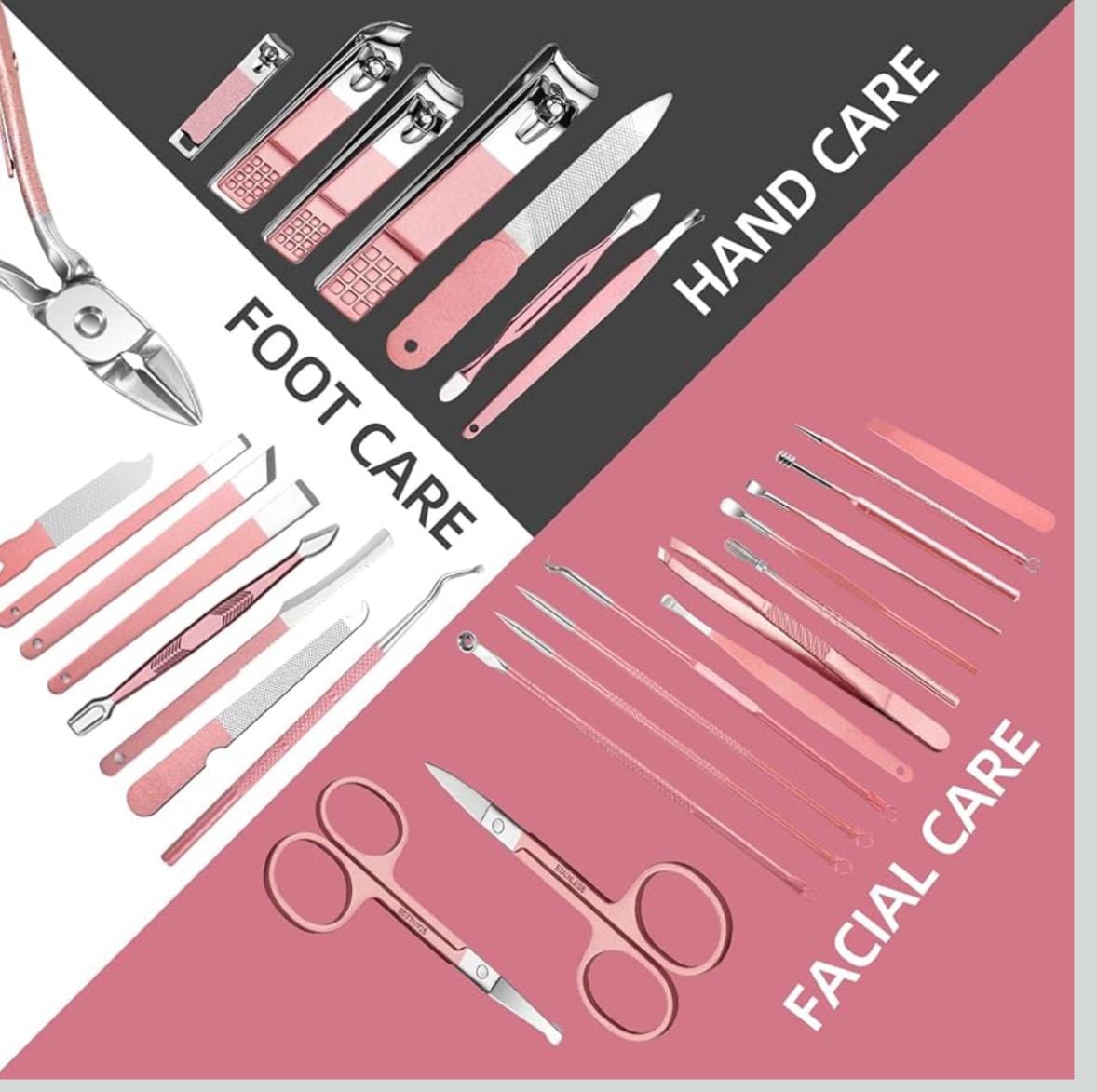 Set de manicura personalizado de 30 piezas, Regalos para damas de honor