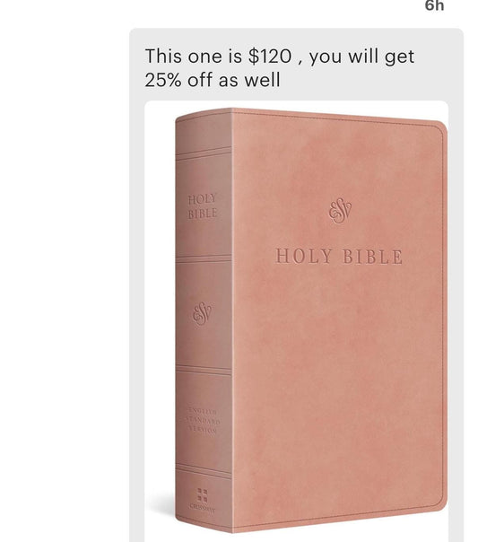 Personalized ESV Large Print Personal Size Bible, Red Letter (TruTone, Pink): Holy Bible, English Standard Version 12pt