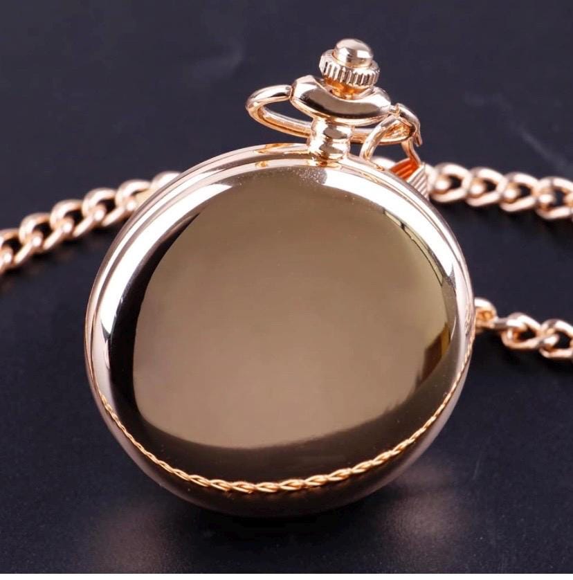 Rose Gold Personalized Pocket Watch