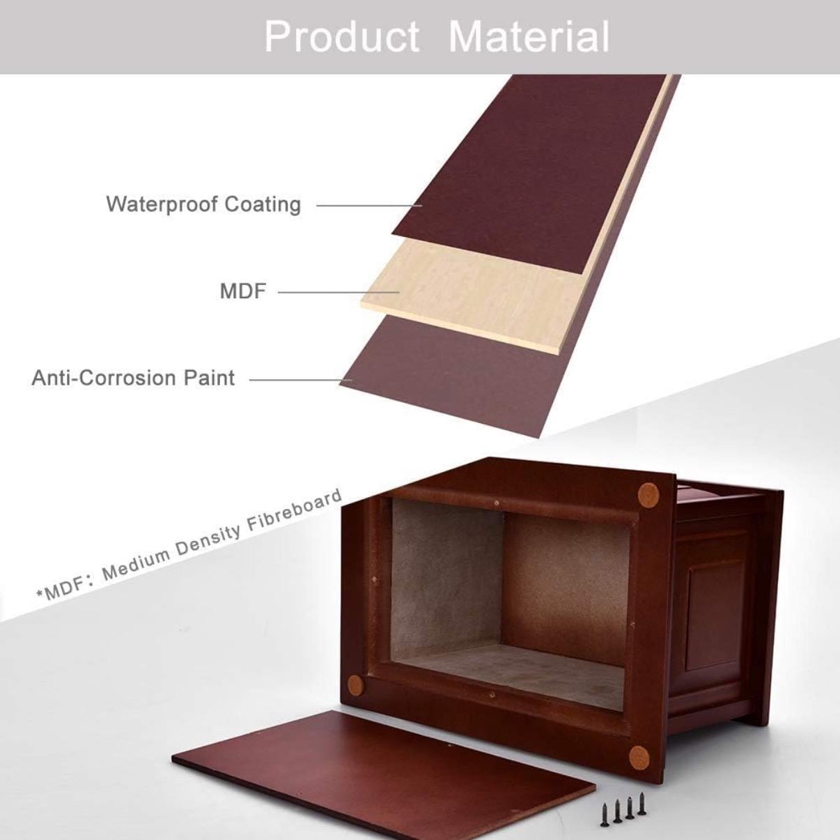 Urna de cremación personalizada - Madera de cerezo