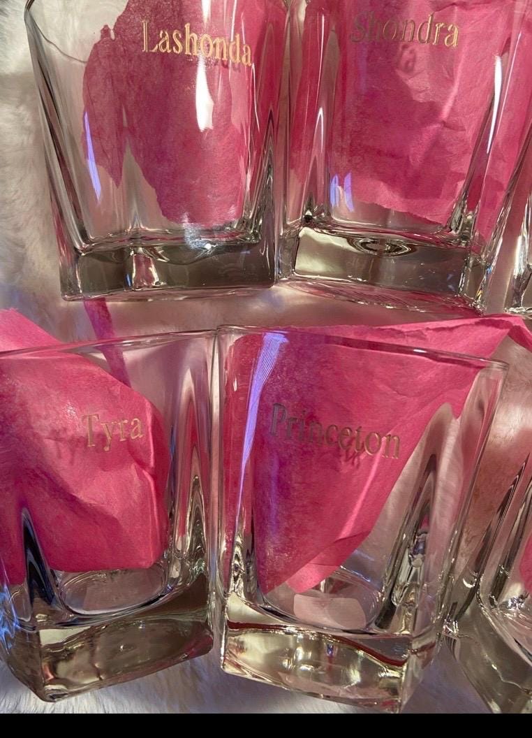 Personalized Whiskey glasses 10 piece, Groomsman gifts, Wedding Gifts