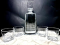 Juego de licorera de tequila personalizada de 12" - 4 vasos, caja de regalo