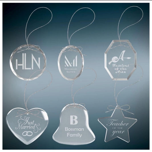 Personalized Glass Ornaments