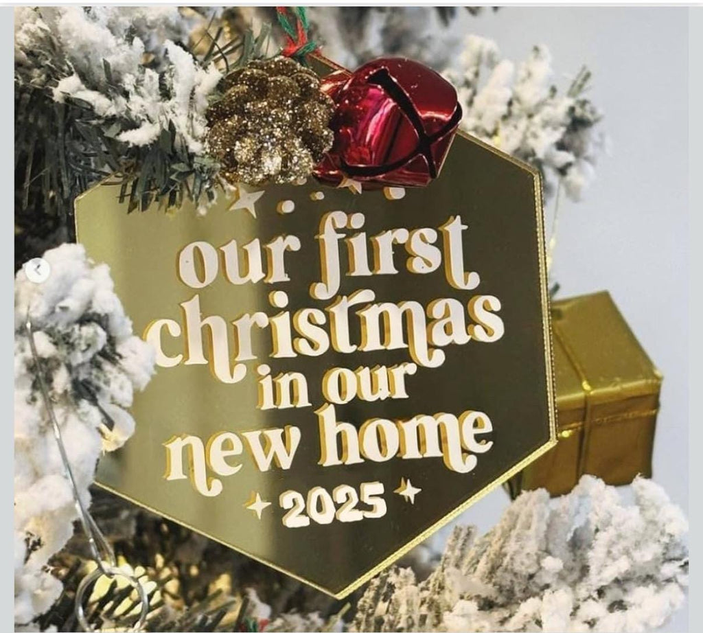 Adornos de Navidad personalizados de acrílico