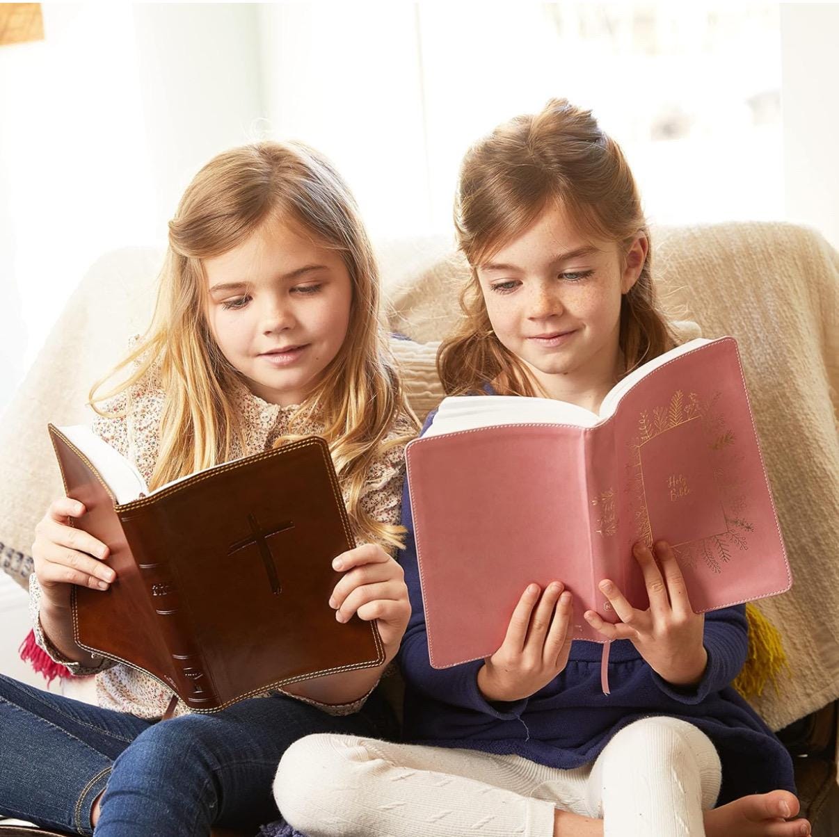 NKJV Biblia para niños personalizada, piel sintética, rosa