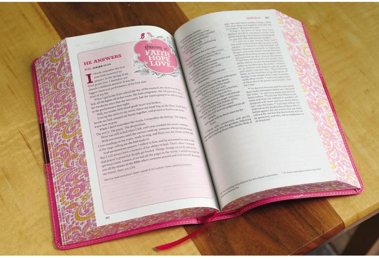 Personalized NIV Bible for Teen Girls - Pink LeatherSoft