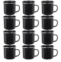 Personalized 12 Pcs Enamel Camping Mugs Small Coffee Mugs Tea Cups Portable Vintage Campfire Camping Cups Bulk