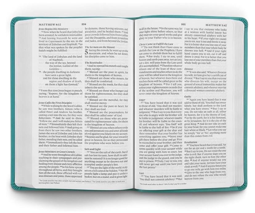 Personalized ESV large print bible, Laser engraved bible