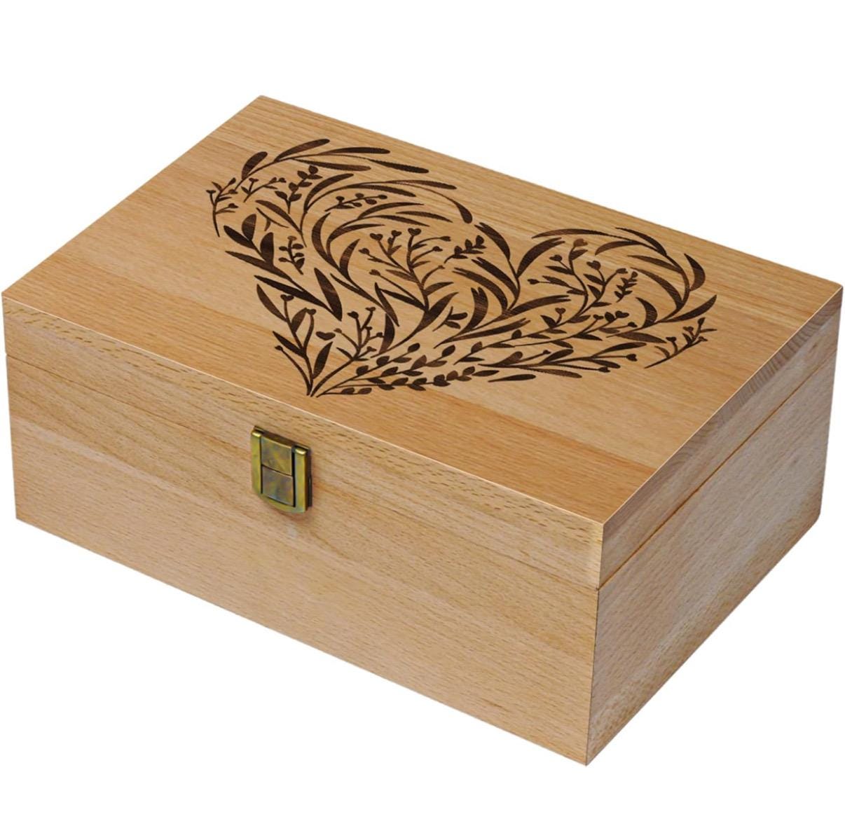 Personalized Wooden Memory storage box