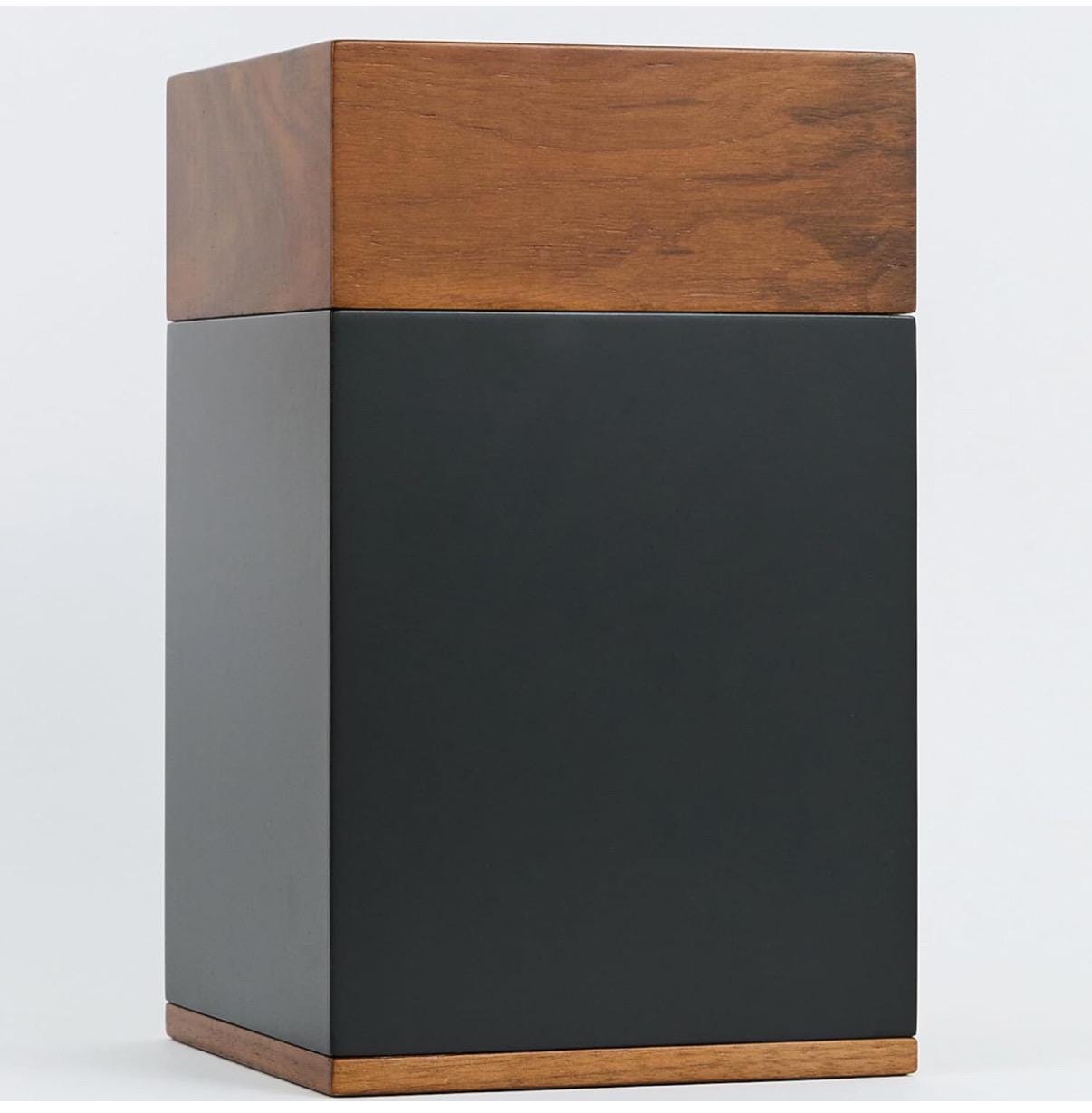 Personalized Black Walnut Wooden Cremation Urn for Human Ashes Handcrafted TSA Approved Urn