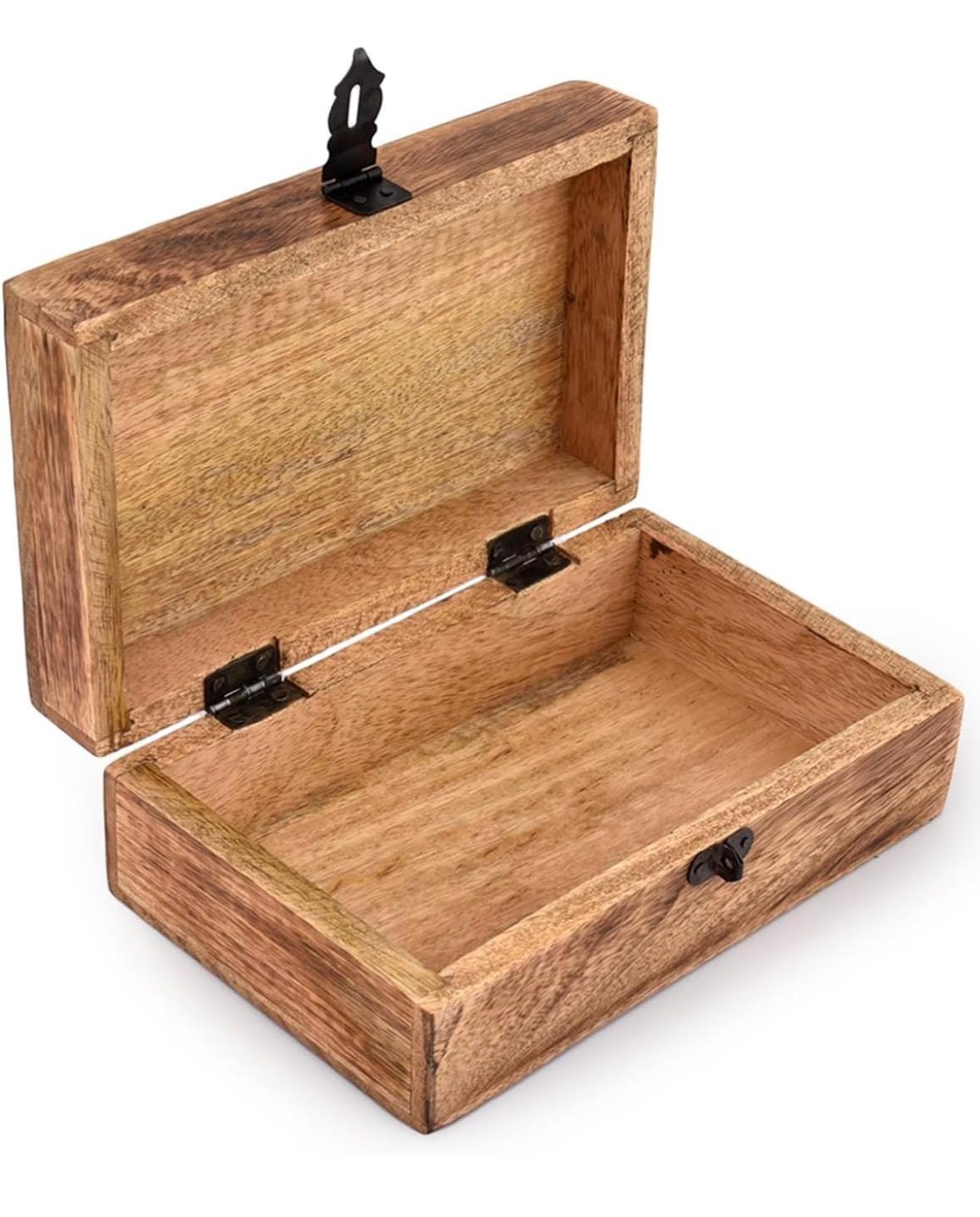 Personalized Mango Wood Tree of Life Engraving Beautifully Keepsake Box Jewellery Organiser Unique Gift Ideas for Men & Women