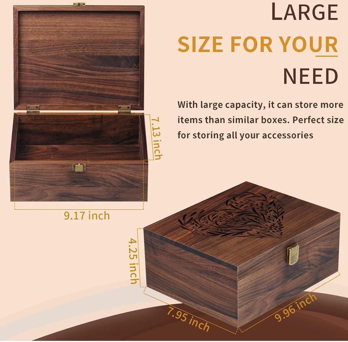 Personalized Wooden Memory storage box
