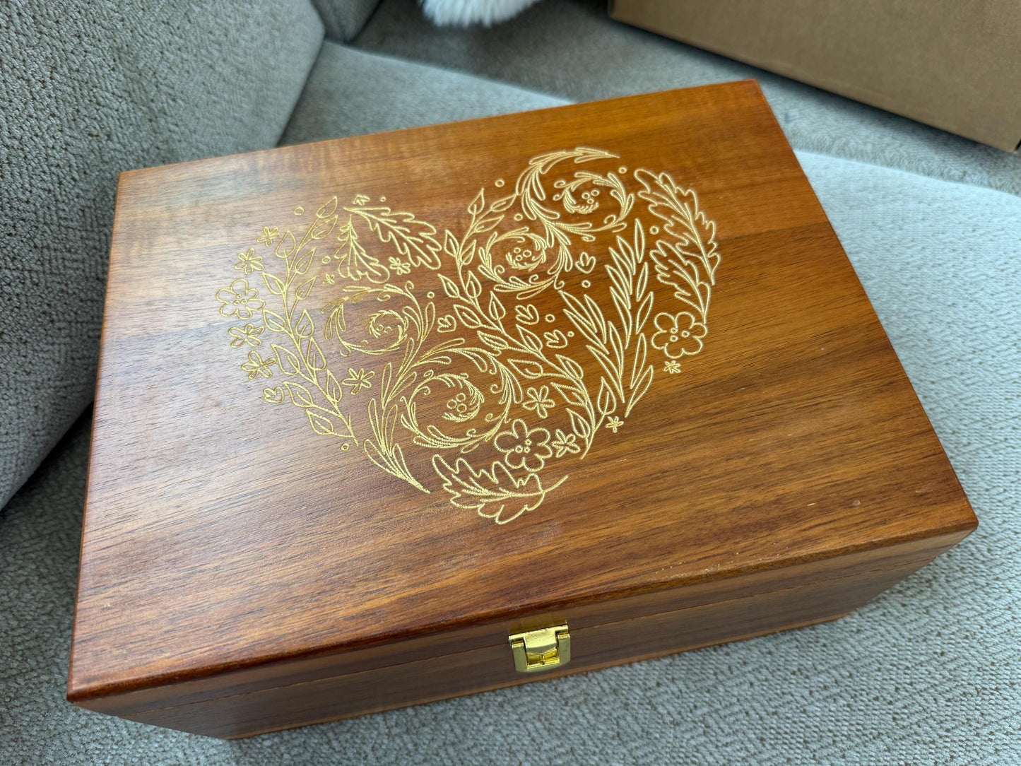 Personalized Wooden Memory storage box