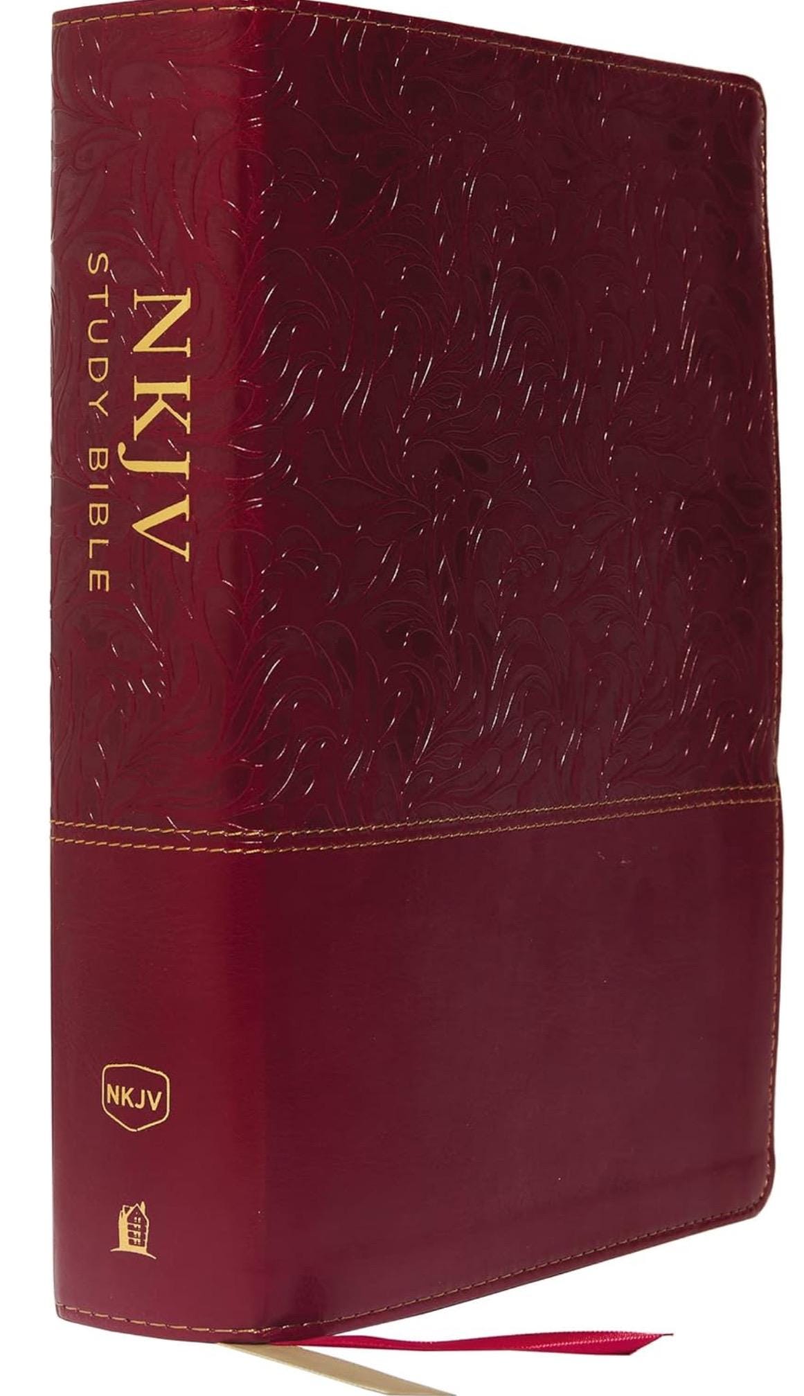 Personalized Bible, NKJV Study Bible, Leathersoft, Red, Full-Color, Comfort Print: The Complete Resource for Studying God’s Word